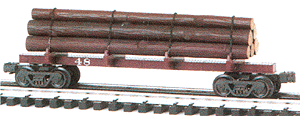 Classic Skeleton Log Car w/6 Logs -- #48