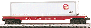 Classic Flatcar w/Container -- KCS