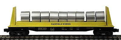 Gold Line(tm) Flatcar -- USS Scale w/Coils