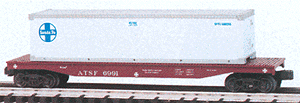 Flatcar w/Container -- Sante Fe w/Sante Fe Container