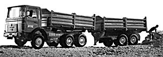 Construction Equipment -- MAN Double-Bottom Dump Truck