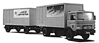 Trucks MAN -- Double-Bottom - German Post Office