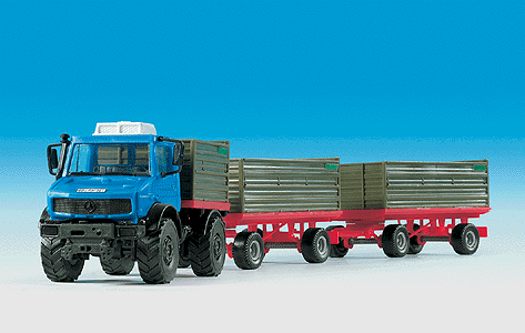 European Trucks - Unimog -- w/Two 4-Axle Sugar Beet Trailers