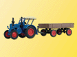 Farm Equipment - Tractor - LANZ -- w/Wagon Trailer