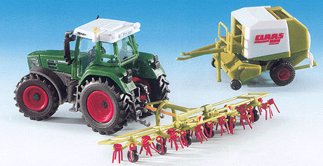 Farm Equipment - Tractor - Fendt -- Includes CLAAS Hay Raker & Baler