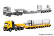 Mercedes-Benz Actros and SK Tractors, Wind Generator Turbine Transport - Kit -- Includes 2 Tractors, 2 Turbine Trailers, Nacelle and Blade Loads-1