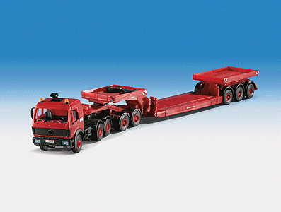 30 Years Kibri - Construction Equipment -- Mercedes 3-Axle Heavy-Duty Tractor & Trailer