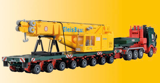 Mercedes-Benz SK w/Scheuerle Platform Crane & Rail Crane Load - Kit -- Green, Red-1
