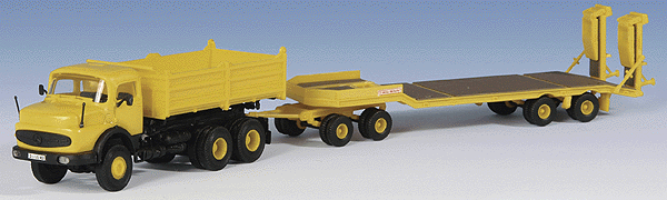 Construction Equipment:  Dump Truck with Trailer