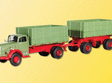 Construction Equipment -- Mercedes Benz 6600 Dump Truck with Trailer
