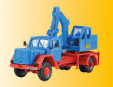 Magirus Eckhauber w/Excavator - Kit -- Blue, Red-2