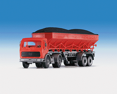 30 Years Kibri - European Tractor-Trailer -- Mercedes Coal Carrier Semi - Schenk