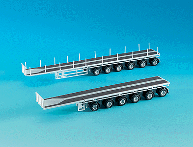 Trailer Only -- Nooteboom 6-Axle Low Loader Flatbed Trailers pkg(2)