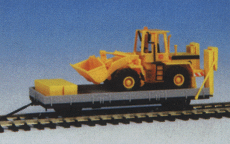 Euroopean Trailers -- Hyrail Flatbed w/Wheel Loader