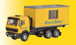 Mecedes-Benz LP Swap-Body Truck w/Office Container Load - Kit -- GleisBau (yellow, blue, German Lettering)