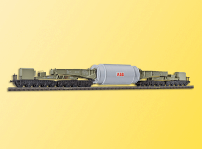 20-Axle Heavy-Duty Flatcar -Kit -- DB Class Uaai 687.9 w/Generator Load