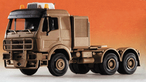 Military - Modern German Army (BW) - Heavy Trucks -- Mercedes 3-Axle Cabover Tractor w/Cab Air Conditioner (tan)