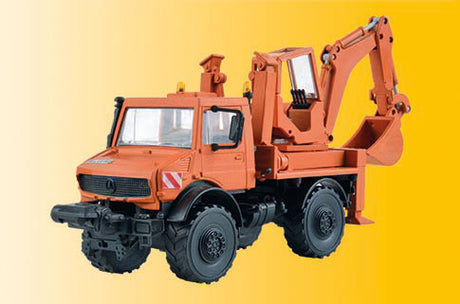 Unimog with Excavator - Kit -- Orange-2