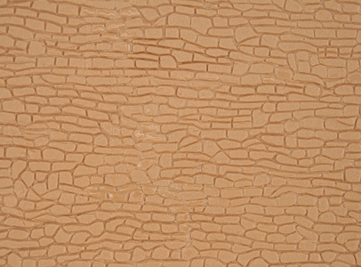 Wall Sections, Plastic Sheet -- Random Cut Stone, 4 x 7-3/4"-1