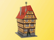House On The Square -- 1-9/16 x 2-9/16 x 3-3/8"  4 x 6.5 x 8.5cm