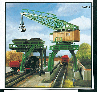 Coaling Tower & Traveling Crane -- 9-3/4 x 3-3/4"  25 x 12cm