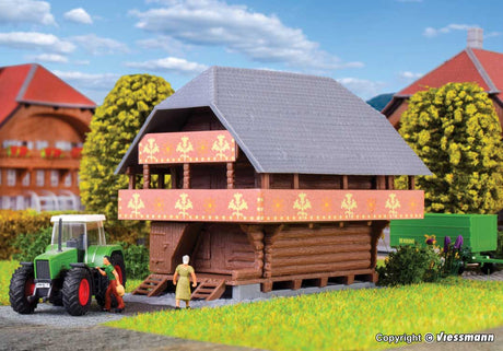 Oschberg Hay Storage Shed -- Kit - 2-3/4 x 2 x 2-3/16"  7 x 5 x 5.5cm-1