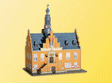 Town Hall "Purmerend" -- 6-3/32 x 5-1/2 x 7-3/4"  15.5 x 14 x 18.5cm