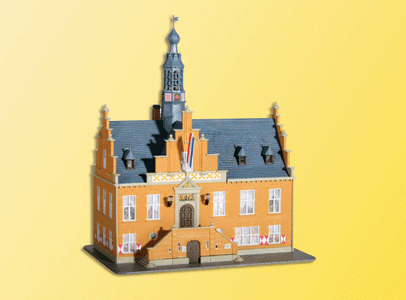 Town Hall "Purmerend" -- 6-3/32 x 5-1/2 x 7-3/4"  15.5 x 14 x 18.5cm