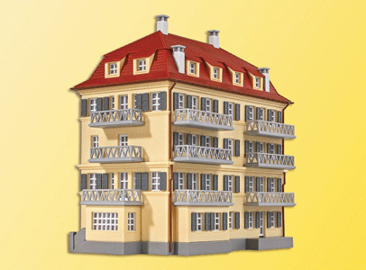 Apartment House with Balconies