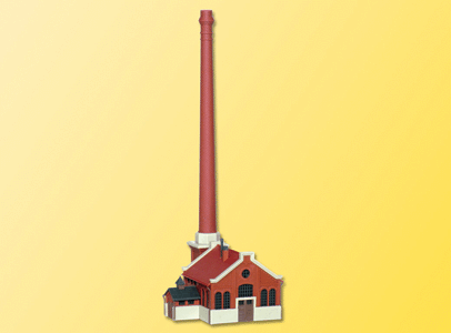 1871 Boiler House w/Chimney -- 4-3/8 x 3-3/8 x 8-13/16"  11 x 8.5 x 22cm