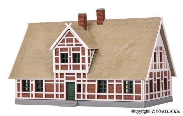 Thatched House -- Kit - 4-1/8 x 2-9/16 x 2-3/4"  10.5 x 6.5 x 7cm-1