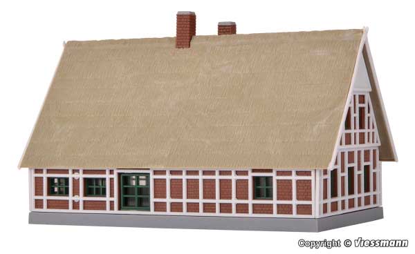 Thatched House -- Kit - 4-1/8 x 2-9/16 x 2-3/4"  10.5 x 6.5 x 7cm-2