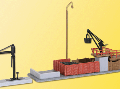 Coaling Point w/Water Tower -- 4-3/4 x 1-5/8" (12 x 4cm); 1-3/4 x 3/8" (4.5 x 1cm)