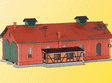 Two-Track Locomotive Shed -- 7-1/2 x 4-3/8" 19 x 11cm