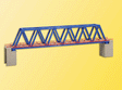 Box Girder Bridge w/Piers -- Blue 12-23/32 x 1-23/64"  31.8 x 3.4cm