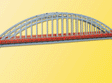 Bridge w/End Supports -- 13-15/16 x 2"  34.8 x 5cm