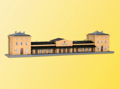 Osterburken Train Station -- 21-11/16 x 4-5/16 x 4-5/16"  55 x 11 x 11cm