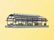 Railway Station - Kit -- 9-1/4 x 5 x 3-3/16"  23.5 x 12.5 x 8cm