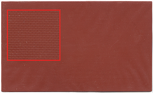 Wall Section -- Brick-Clinker (brown) 4-5/8 x 7-13/16" 11.9 x 19.8cm Plastic Sheet