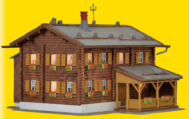 Sonnenhalde Inn w/Lights -- Kit - 4-3/4 x 4-15/16 x 3-1/2"  12 x 12.5 x 9cm-1