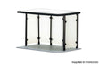 Bus Stop w/Flat Roof -- Kit - 5.1 x 2.8 x 3.1cm