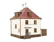 Settlement House with Garage -- Kit - 13.6 x 12.5 x 13.5cm