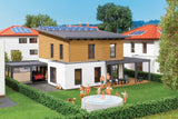 Saskia Cube House with Carport -- Polyplate Kit - 11.9 x 15.4 x 9.5cm-2
