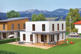 Lina Cube House with Terrace -- Polyplate Kit - 11.9 x 13.9 x 7.4cm-2