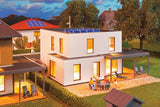 Lina Cube House with Terrace -- Polyplate Kit - 11.9 x 13.9 x 7.4cm-3