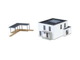 Lina Cube House with Terrace -- Polyplate Kit - 11.9 x 13.9 x 7.4cm-4