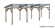 Wood Carport Shelter -- Kit - 19.3 x 6.5 x 6.8cm