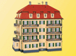 Apartment Building w/Balconies - Kit