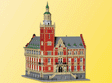 Leer Town Hall -- 11-13/16 x 8-7/8 x 13-3/4"  30 x 22.5 x 35cm