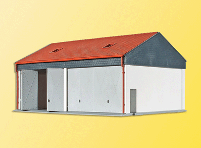 Truck Garage w/Opening Doors -- 6-11/16 x 4-3/4 x 3-1/2"  17 x 12 x 9cm